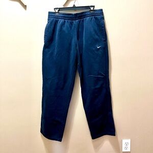 Men's Navy Blue Nike Wide Leg Sweatpants Size Medium